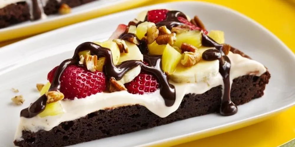 Imagem ilustrativa da imagem Aprenda a fazer uma deliciosa pizza de brownie