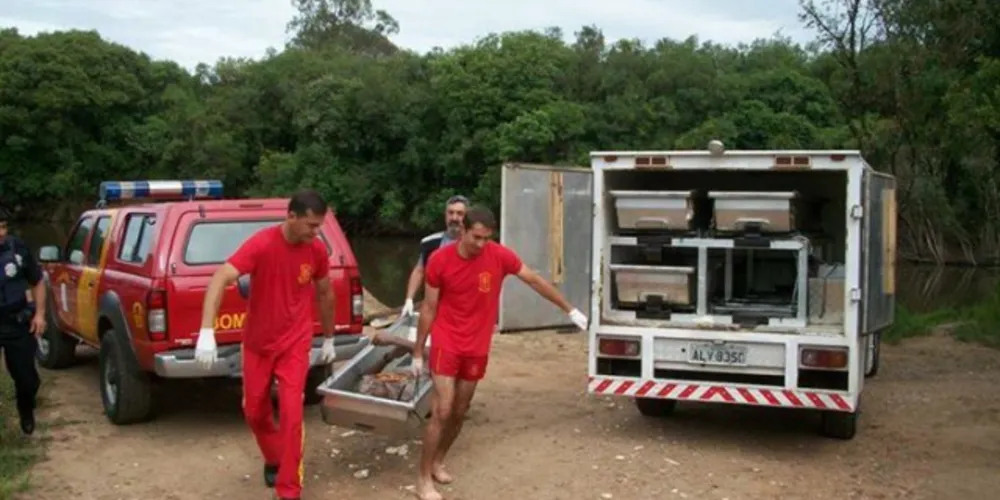Imagem ilustrativa da imagem Corpo de Bombeiros resgata corpo de afogado no rio Iapó