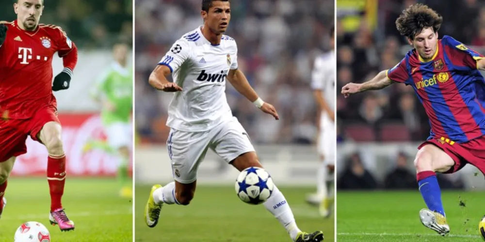 Imagem ilustrativa da imagem Messi, C. Ronaldo e Ribery concorrem a melhor do mundo