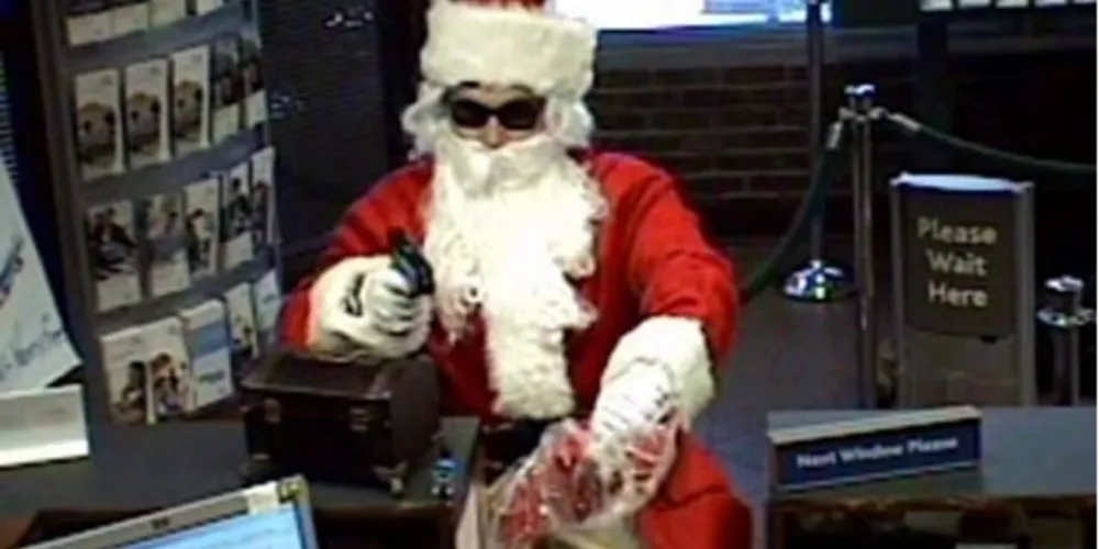 Imagem ilustrativa da imagem Papai Noel assalta banco para pagar duendes e renas