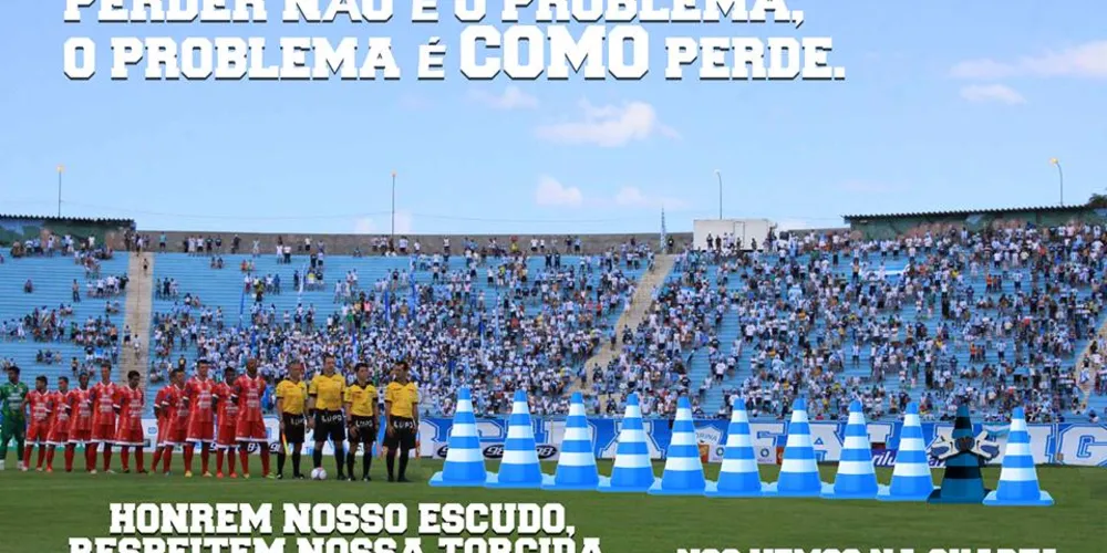 Imagem ilustrativa da imagem Torcida do Londrina protesta e 'troca' jogadores por cones
