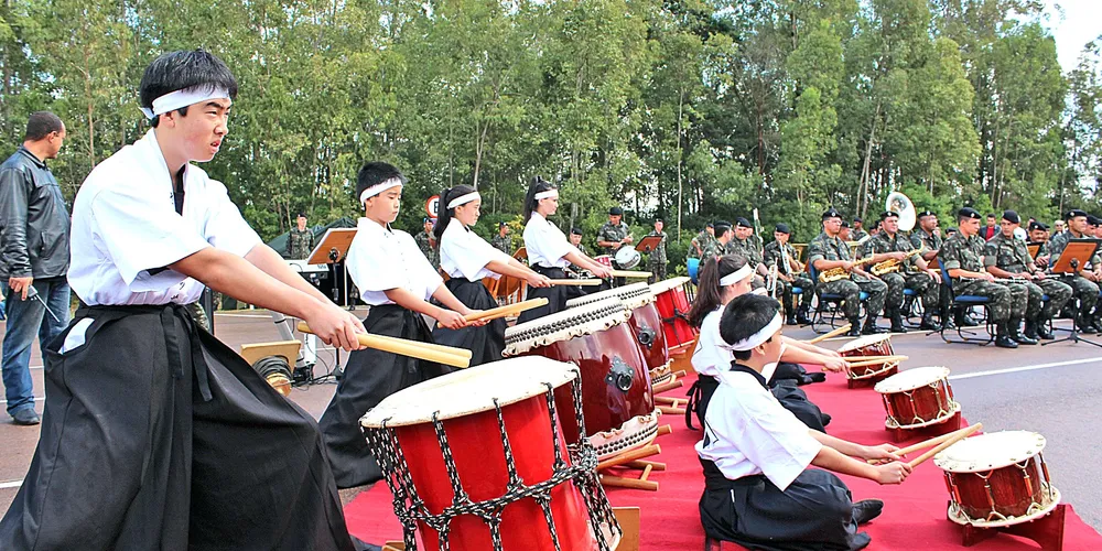 Imagem ilustrativa da imagem Grupo de Taiko se apresenta em Maringá