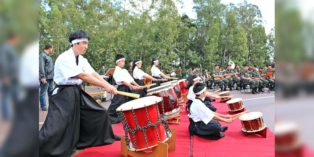Imagem ilustrativa da imagem Grupo de Taiko se apresenta em Maringá