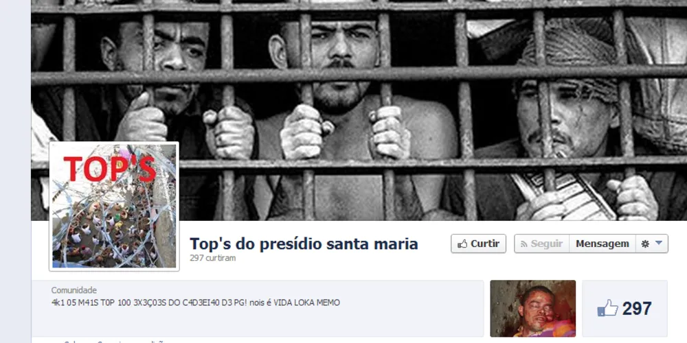 Imagem ilustrativa da imagem Polícia investiga suposto perfil de presos no Facebook