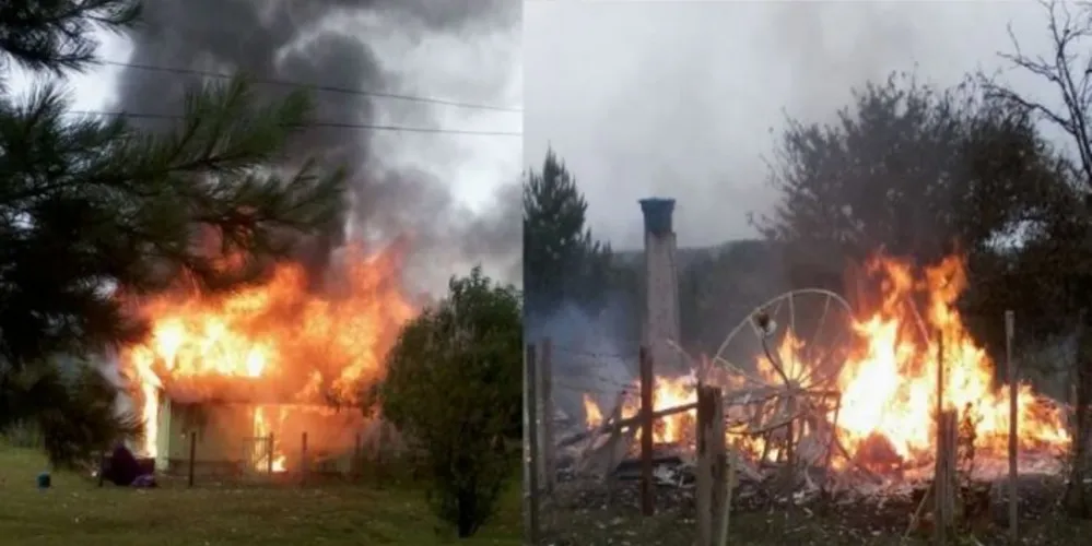 Imagem ilustrativa da imagem Família de zona rural perde casa em incêndio 