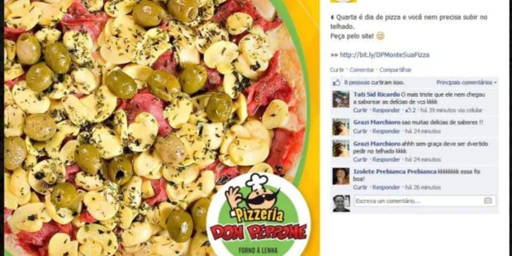 Imagem ilustrativa da imagem Pizzaria aproveita mancada de ladrão para fazer marketing