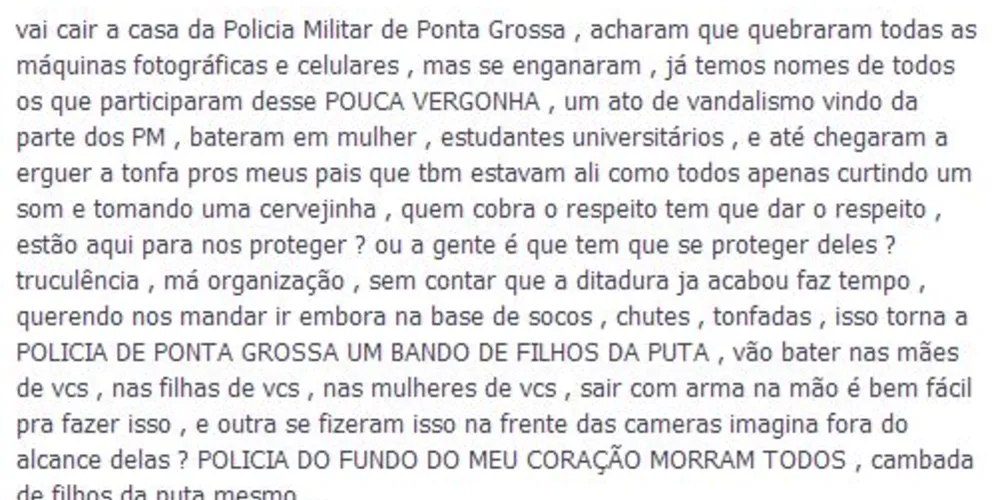 Imagem ilustrativa da imagem Empresário faz graves acusações contra a PM