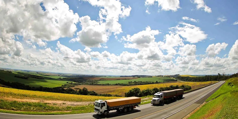 Imagem ilustrativa da imagem Safra coloca 3,8 mil caminhões por dia nas rodovias da região