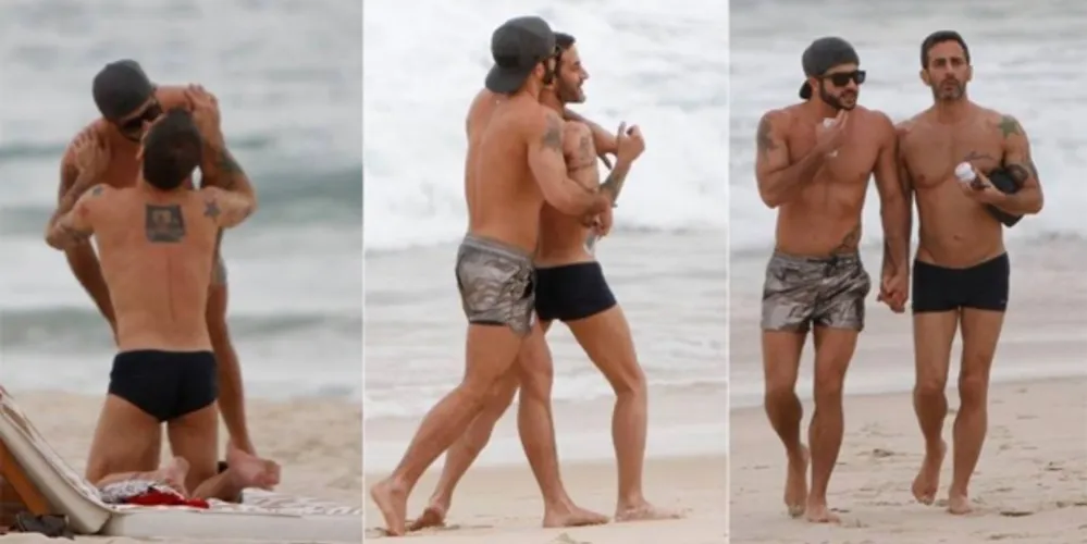 Imagem ilustrativa da imagem Caio Castro é confundido com rapaz beijando outro homem 