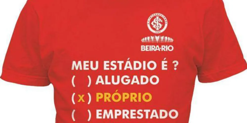 Imagem ilustrativa da imagem Inter lança camisa sobre Beira-Rio e provoca Grêmio