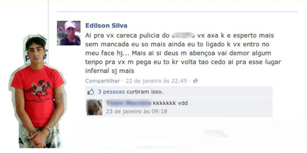 Imagem ilustrativa da imagem Foragido desafia investigador a encontrá-lo e acaba preso