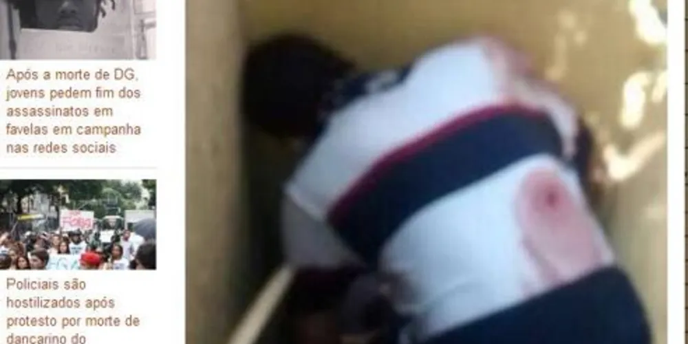 Imagem ilustrativa da imagem Jornal divulga suposta imagem com corpo de dançarino baleado