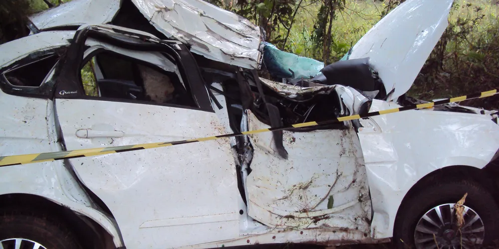 Imagem ilustrativa da imagem Taxista bate o carro contra árvore e morre na PR-438 