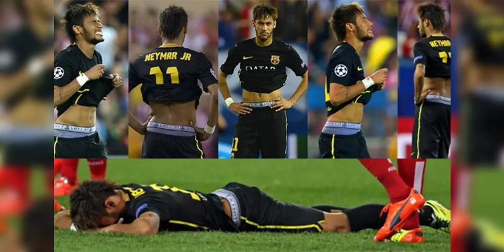 Imagem ilustrativa da imagem Uefa não vai punir Neymar por propaganda de cueca em campo