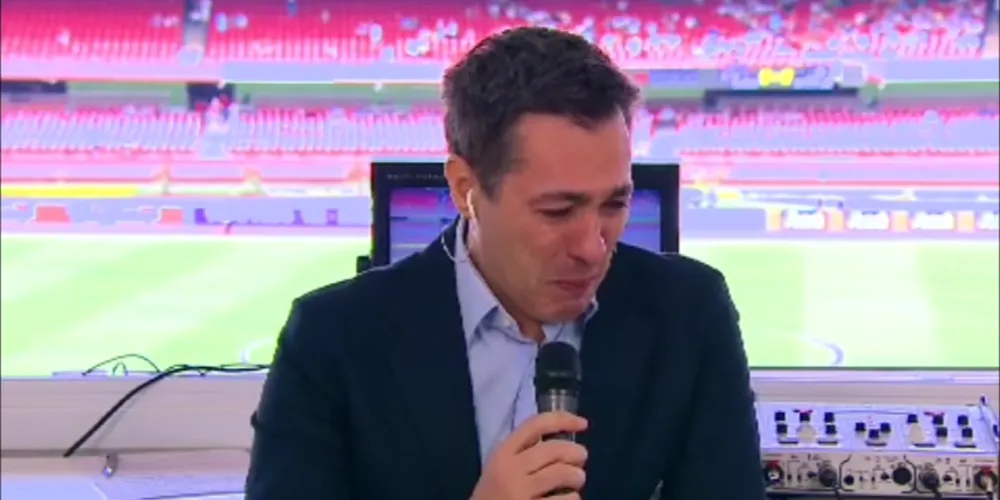 Imagem ilustrativa da imagem Narrador Nivaldo Pietro pede desculpas por choro ao vivo