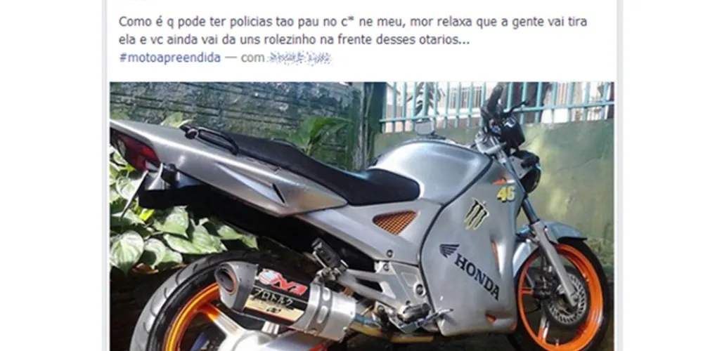 Imagem ilustrativa da imagem Trio xinga policiais no Facebook e acaba preso