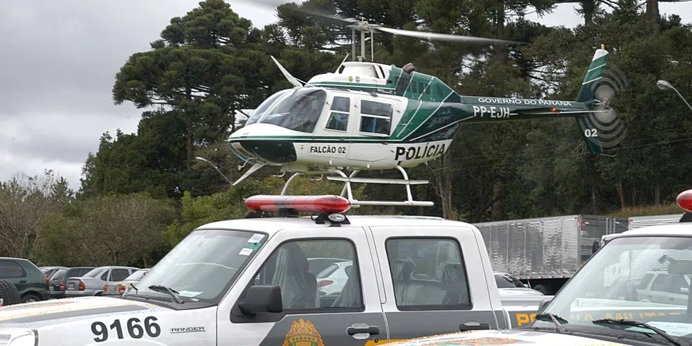 Imagem ilustrativa da imagem Megaoperação em Telêmaco mobiliza helicóptero