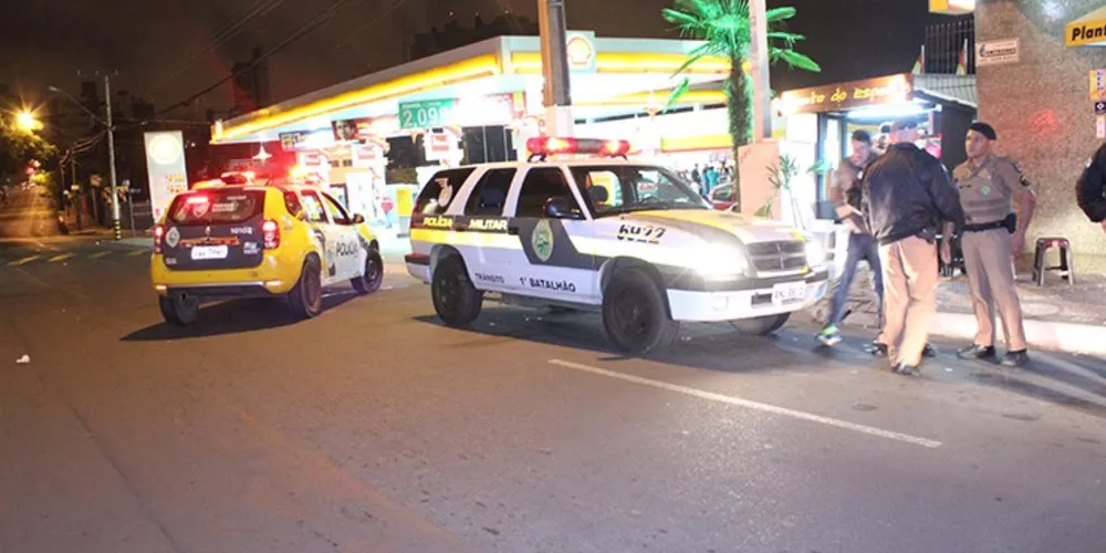 Imagem ilustrativa da imagem Assalto a posto de gasolina mobiliza PM
