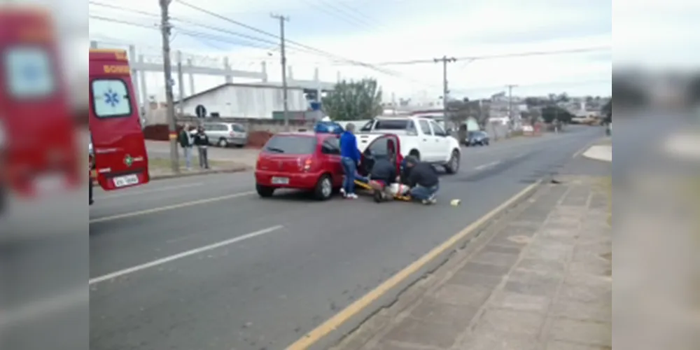 Imagem ilustrativa da imagem Acidente na avenida Monteiro Lobato deixa trânsito lento