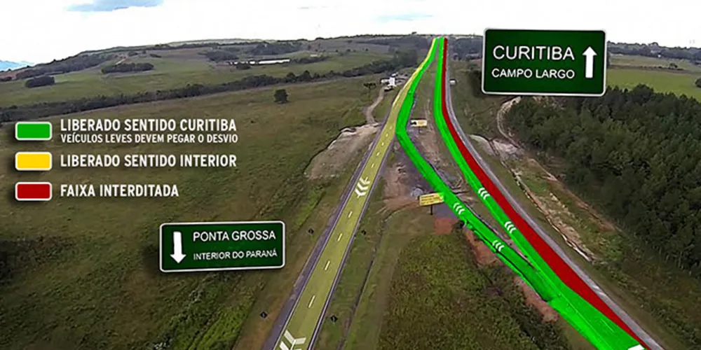 Imagem ilustrativa da imagem BR-277 terá contrafluxo para manutenção da rodovia