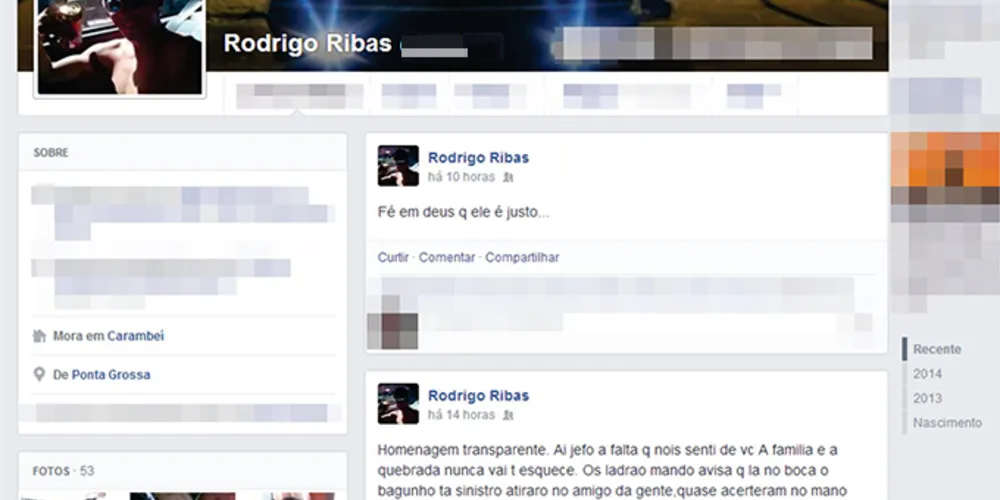 Imagem ilustrativa da imagem Preso usa Facebook para ameaçar cortar cabeça de inimigos