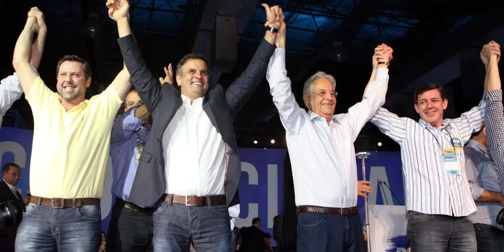 Imagem ilustrativa da imagem PSDB oficializa candidatura de Aécio Neves à Presidência