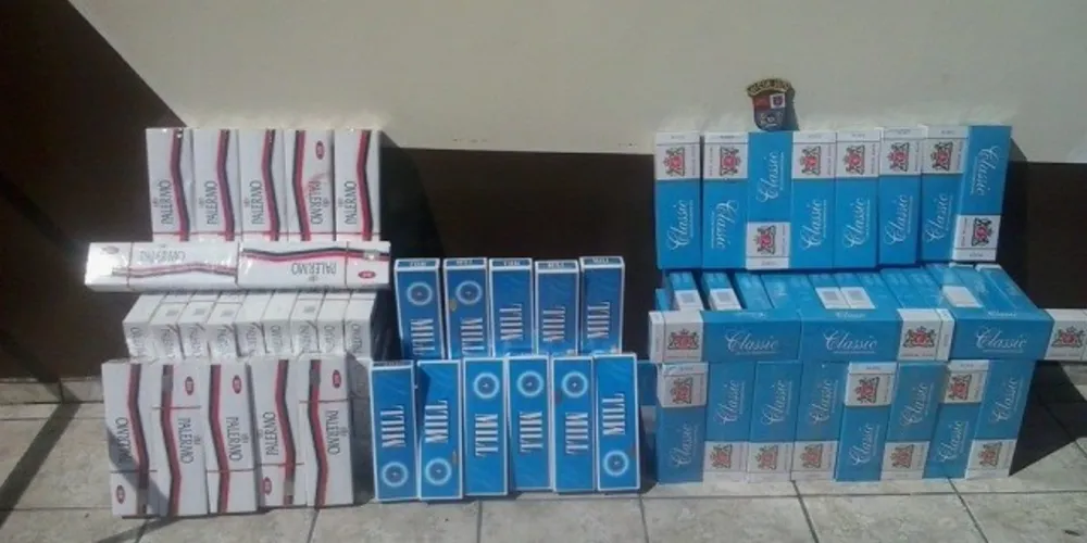 Imagem ilustrativa da imagem Após perseguição, PM apreende 150 maços contrabandeados