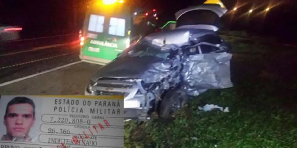 Imagem ilustrativa da imagem Soldado do Corpo de Bombeiros morre em grave acidente