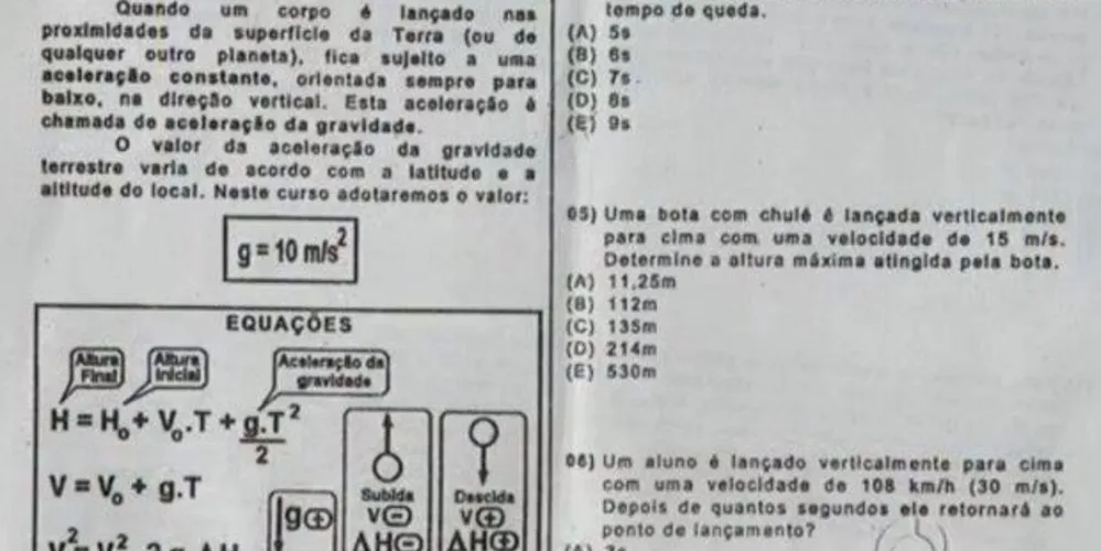 Imagem ilustrativa da imagem Prova com palavrões e ideia de suicídio geram polêmica