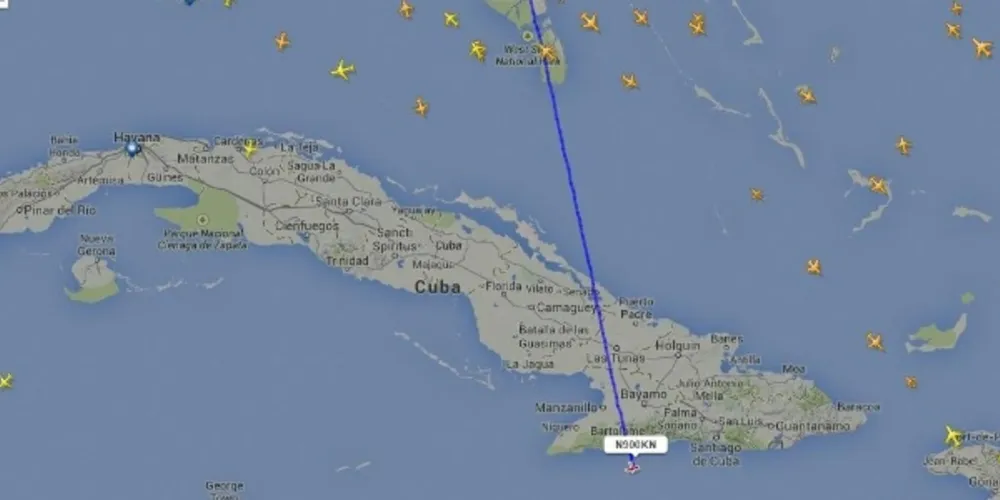 Imagem ilustrativa da imagem Avião suspeito de estar sem controle cai na Jamaica