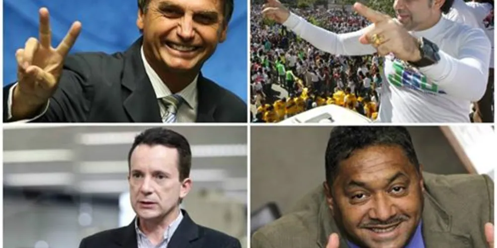 Imagem ilustrativa da imagem Bolsonaro e Tiririca estão entre os mais votados do Brasil