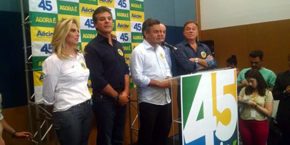 Imagem ilustrativa da imagem Em visita ao Paraná, Aécio promete "atenção" ao estado