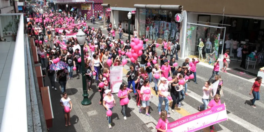 Imagem ilustrativa da imagem Caminhada do SOS conscientiza mulheres no Outubro Rosa