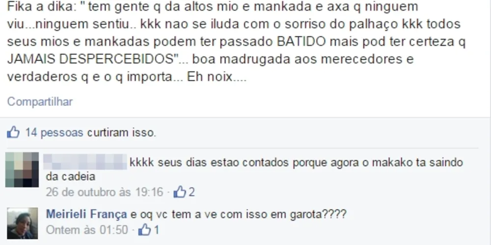 Imagem ilustrativa da imagem Antes de ser assassinada, jovem foi ameaçada pelo Facebook