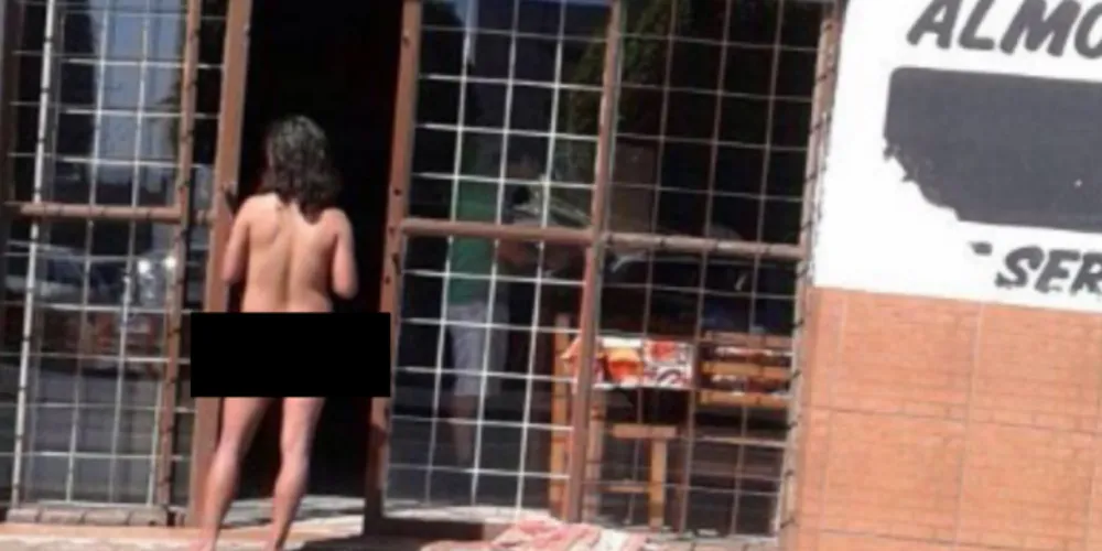 Imagem ilustrativa da imagem Mulher ‘desfila’ nua por avenida de Apucarana
