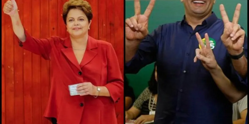 Imagem ilustrativa da imagem Dilma e Aécio votam e trocam 'farpas' sobre campanha
