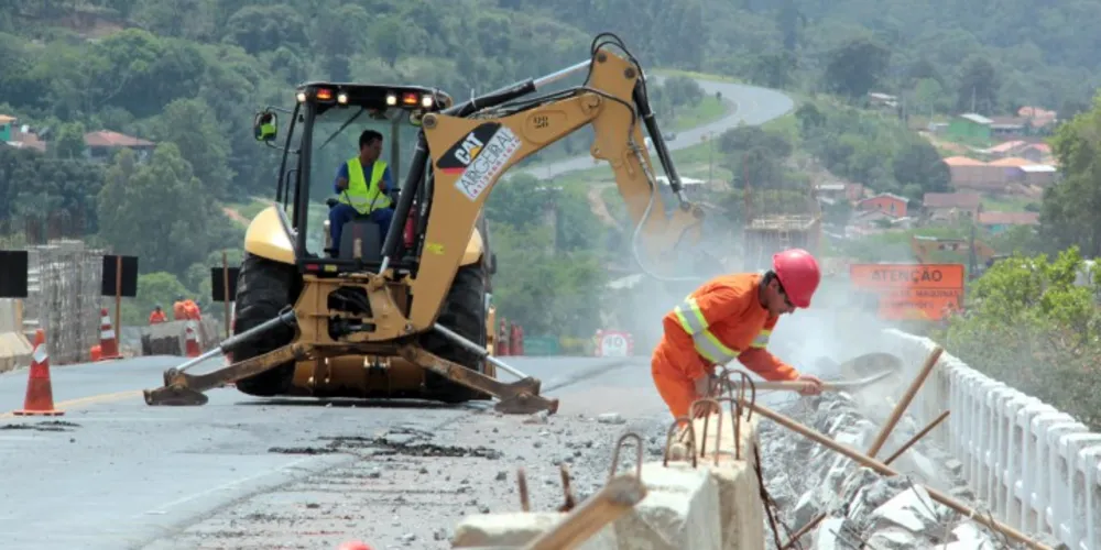 Imagem ilustrativa da imagem Avançam as obras da PR-151 entre Jaguariaíva e Piraí do Sul