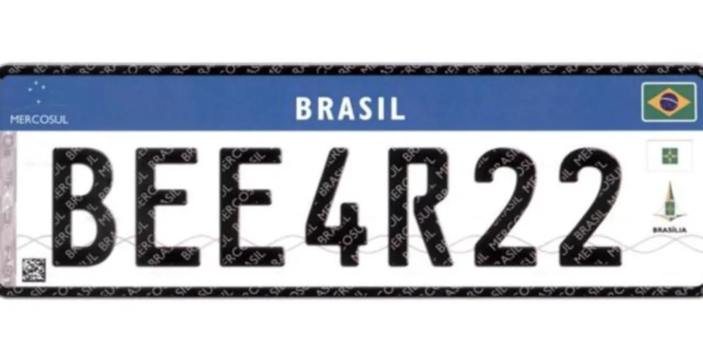 Imagem ilustrativa da imagem Confira como serão as placas de veículos a partir de 2016