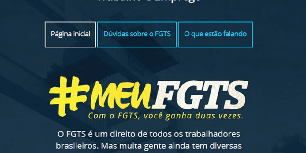 Imagem ilustrativa da imagem Trabalhador pode simular rendimentos do FGTS em site