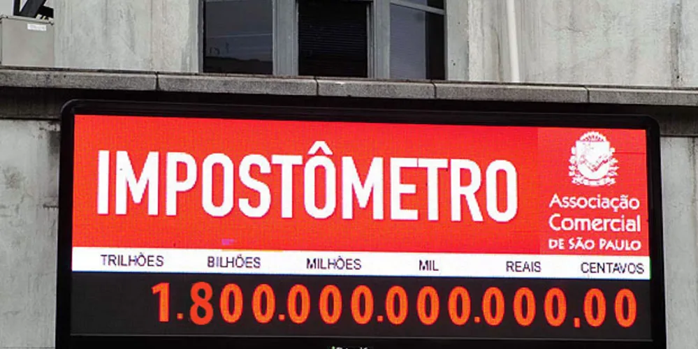 Imagem ilustrativa da imagem Impostômetro alcança R$ 1,8 trilhão e bate recorde