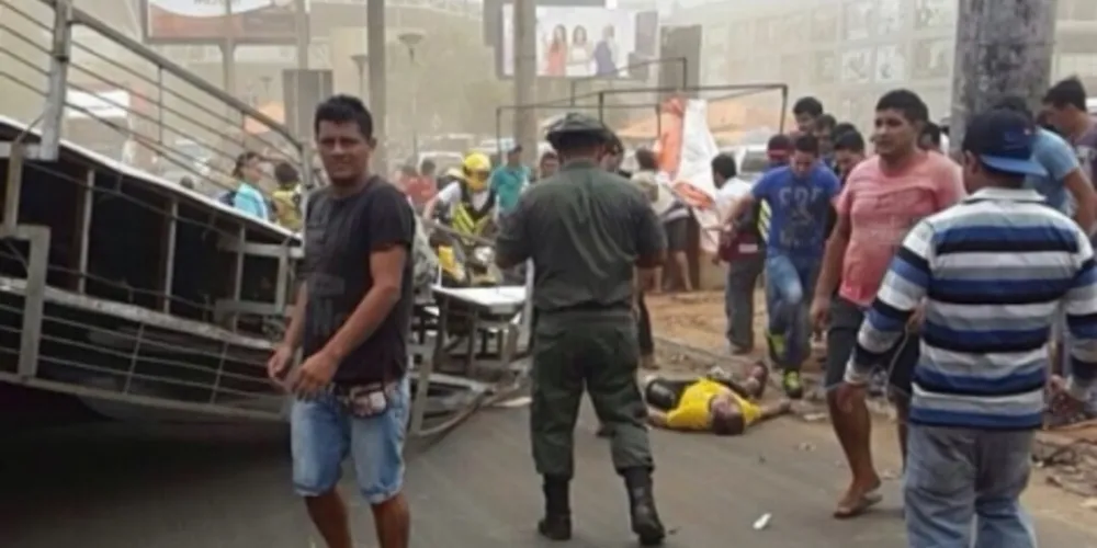 Imagem ilustrativa da imagem Brasileiro fica ferido após ser atingido por outdoor no Paraguai 