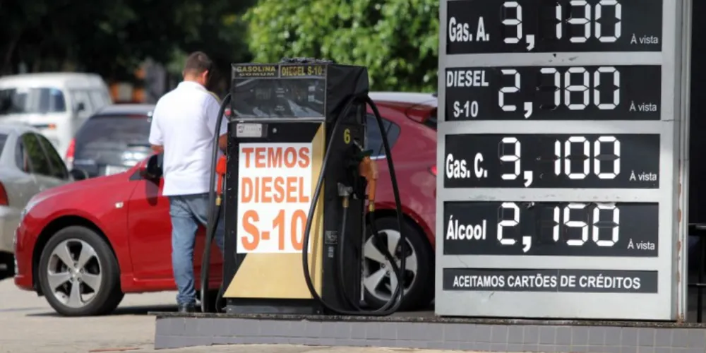Imagem ilustrativa da imagem Preço da gasolina pode chegar a R$ 3,30 em PG