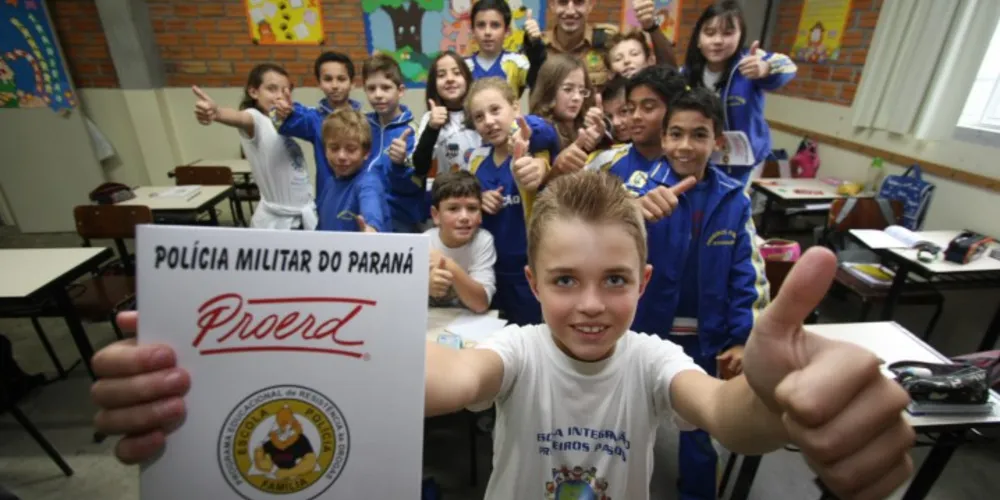 Imagem ilustrativa da imagem Proerd atinge 100% das escolas municipais de PG em 2014