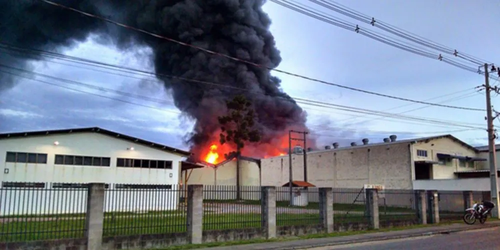 Imagem ilustrativa da imagem Incêndio destrói empresa de materiais elétricos