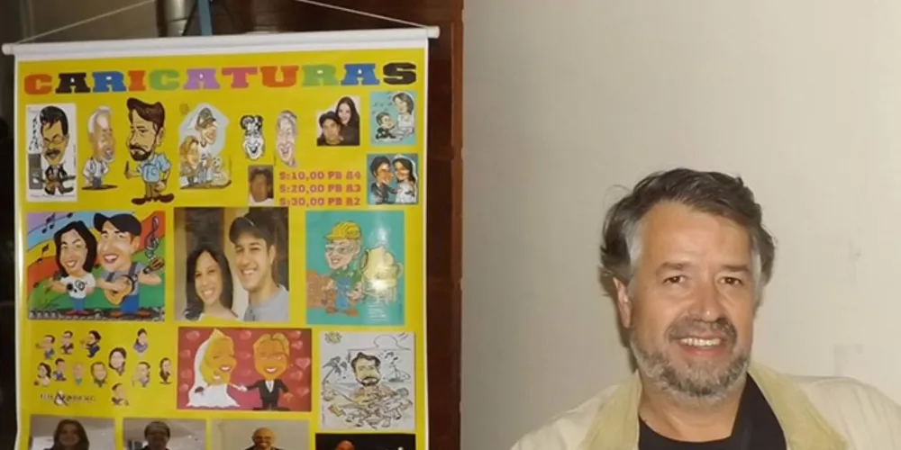 Imagem ilustrativa da imagem Cartunista celebra 10 anos de carreira com exposição