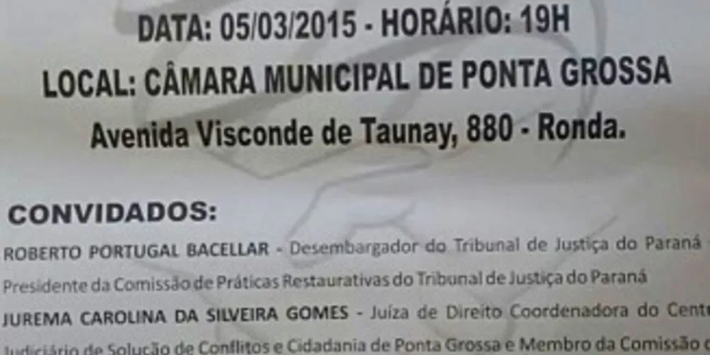 Imagem ilustrativa da imagem I Audiência "Implementação das Práticas Restaurativas"