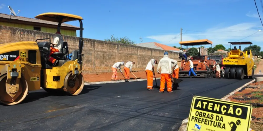 Imagem ilustrativa da imagem Prefeitura investe mais de R$ 34 mi em pavimentação