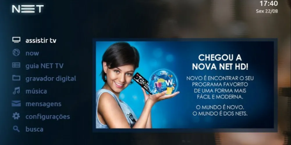Imagem ilustrativa da imagem NET HD apresenta interface para clientes de PG
