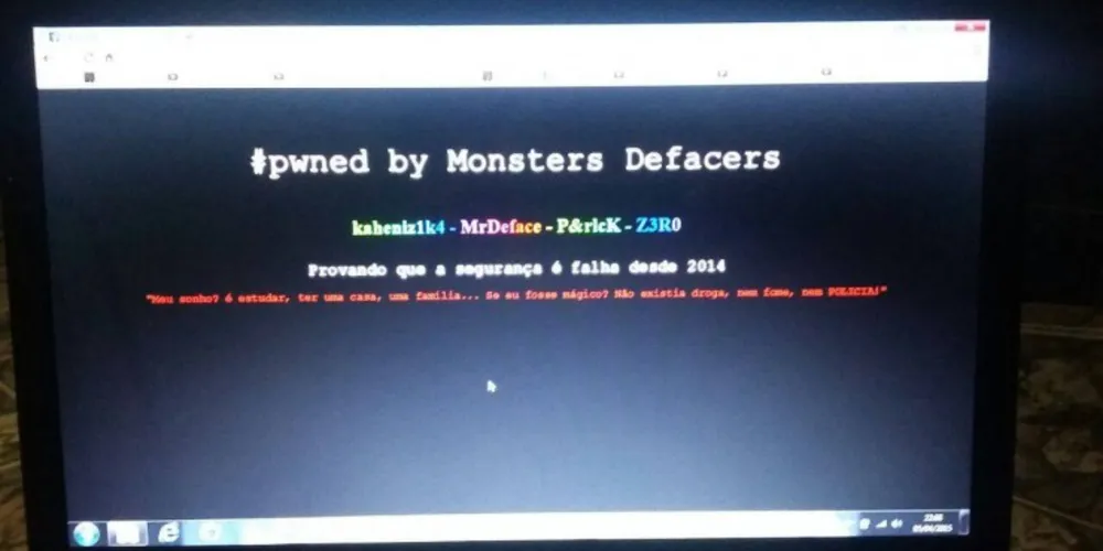Imagem ilustrativa da imagem Hacker invade site da Prefeitura de TB e deixa mensagem irônica