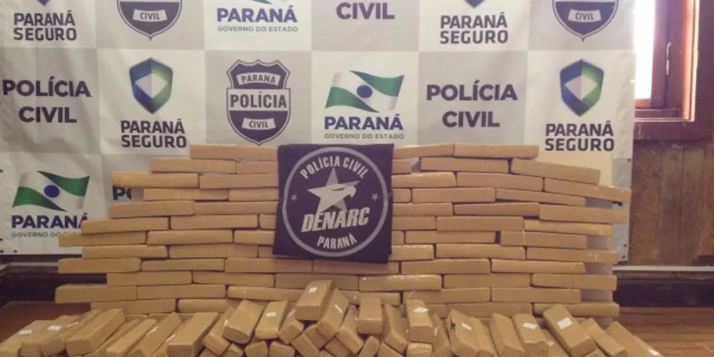 Imagem ilustrativa da imagem Denarc apreende 210 kg de maconha em Ponta Grossa